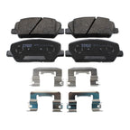 Set of 2 Front Rotors & TRW Pro Low-Met Disc Brake Pad Kit for Veloster (2012–2017)