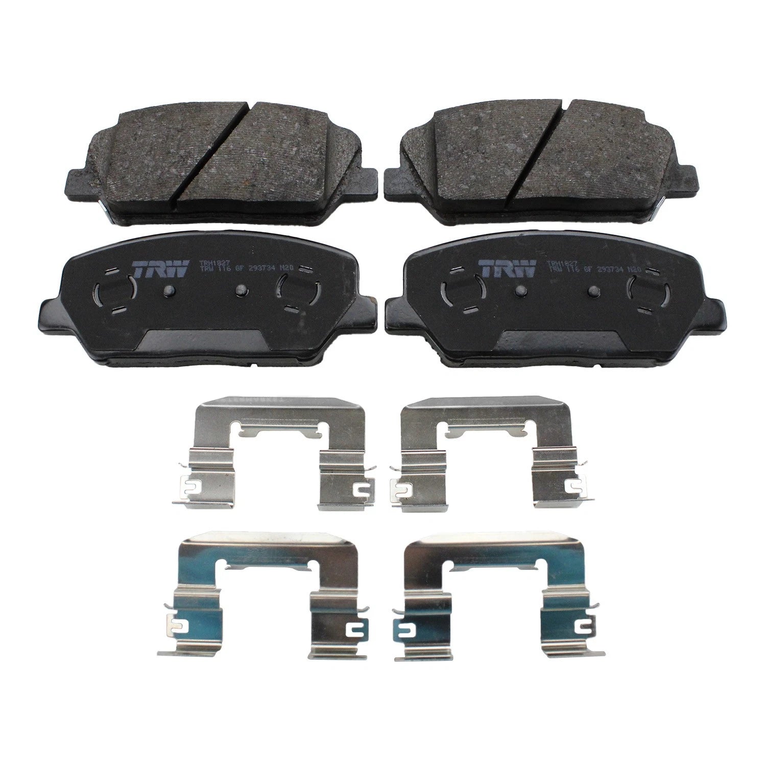 Set of 2 Front Rotors & TRW Pro Low-Met Disc Brake Pad Kit for Veloster (2012–2017)