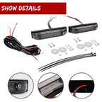 2X Smoked Amber LED Front Grille DRL Running Lights for Toyota Tacoma (2012–2023)