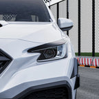 2X Gloss Black Headlight Eyebrow Lamp Trim Cover for Subaru WRX STI (2022–2025)