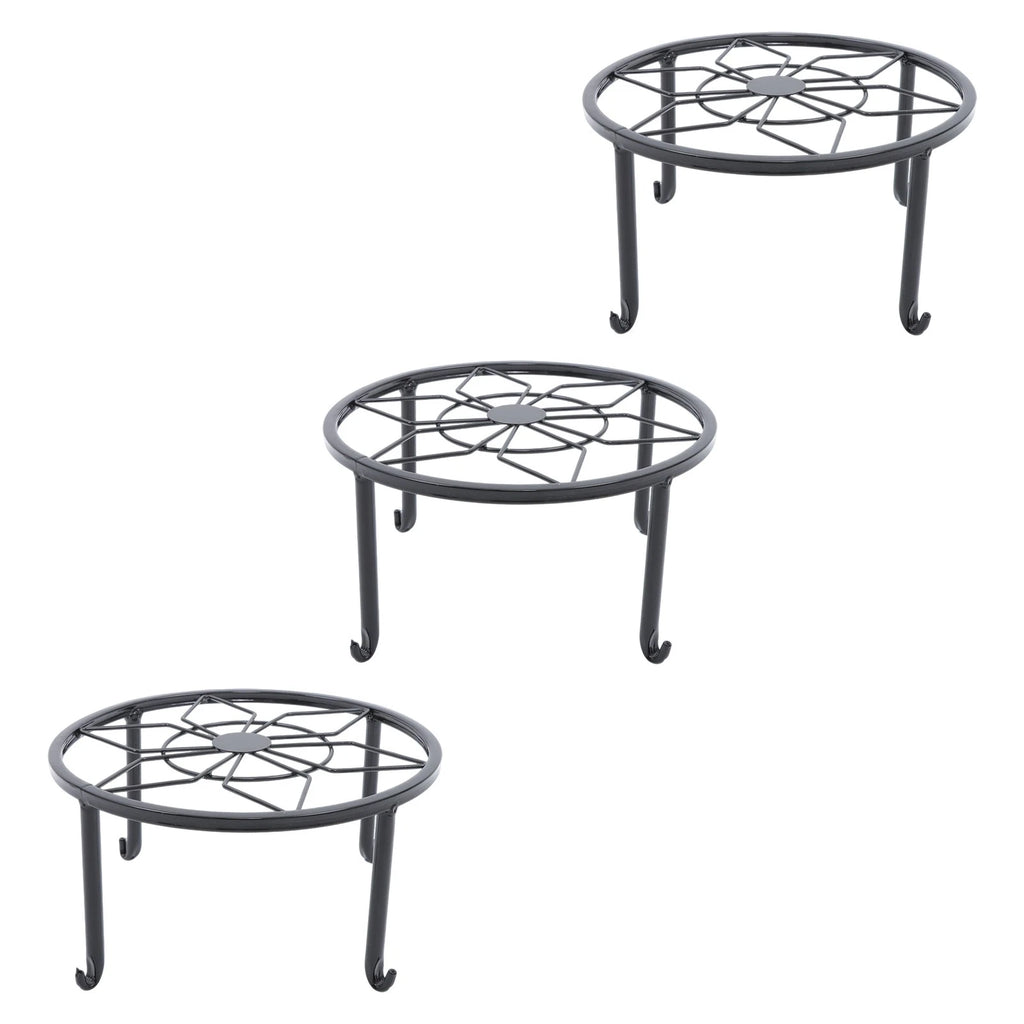 Set of 3 Heavy Duty Plant Stands for Flower Pots 9"
