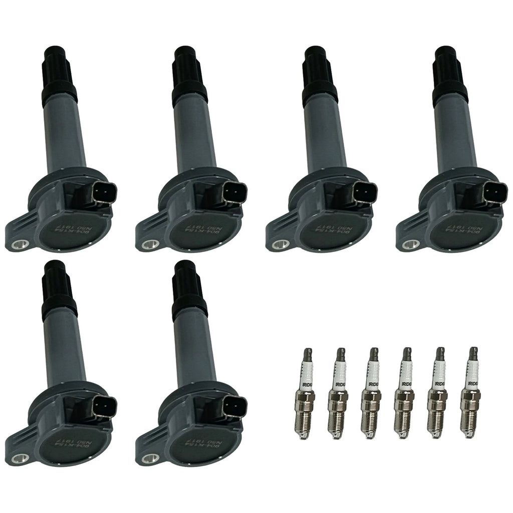 Set of 6 Ignition Coils & Spark Plugs for Mercury Ford Escape Fusion (2001–2012)