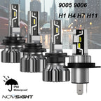 Set of 6 LED Headlight Bulbs H4 H8 H9 H11 9005 9006 20000LM 6500K