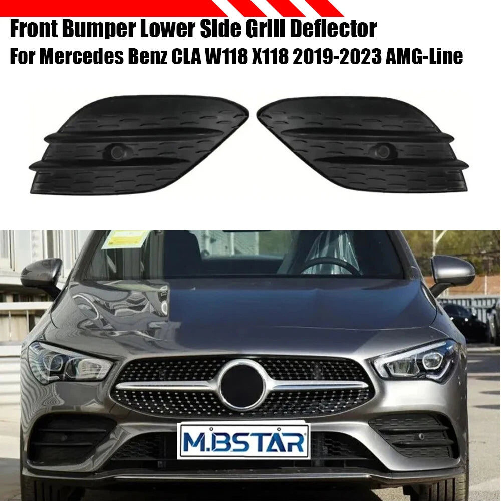 1X Front Bumper Lower Side Vent Trim for Mercedes Benz CLA W118 (2019–2023)