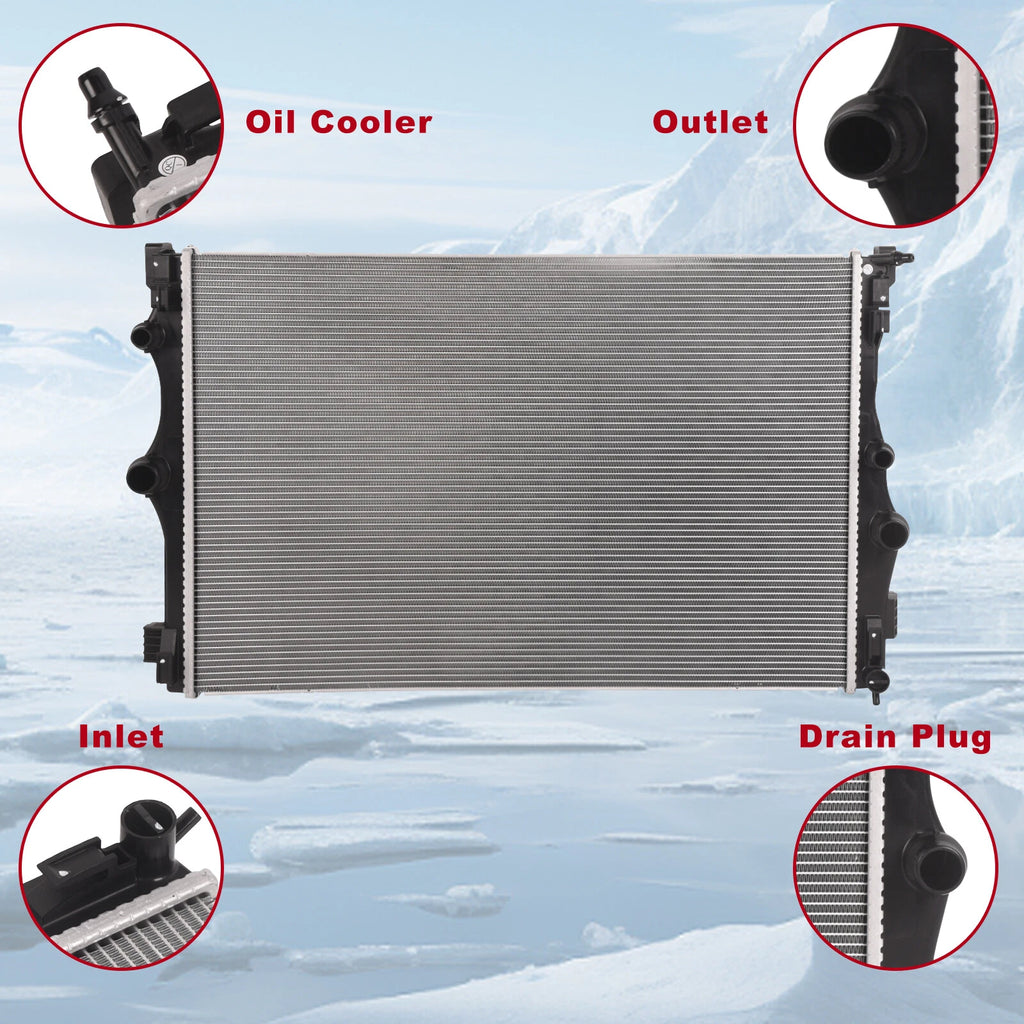 Engine Radiator for Mercedes-Benz A220 CLA35 AMG (2019-2023)