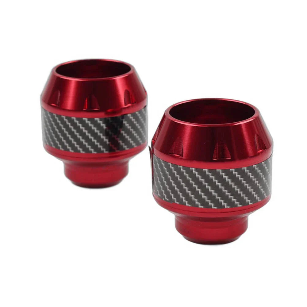 Red Front Fork Frame Sliders for Motorcycle Crash Protection