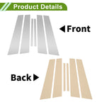 6 Pcs Pillar Window Trim for Nissan Altima (2019–2023) Silver Tone