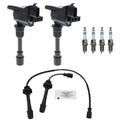 Set of 2 Ignition Coils & 4 Iridium Spark Plugs for Mazda Protege