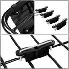 48" x 40" Mild Steel Roof Rack Cargo Carrier Basket with Wind Fairing