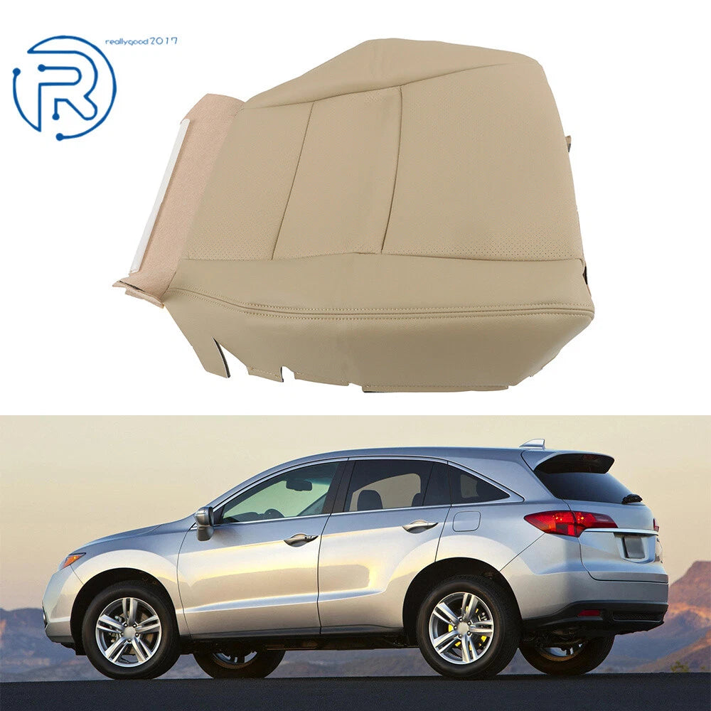 Tan Leather Perforated Seat Passenger Bottom Cover for Acura RDX (2007–2012)