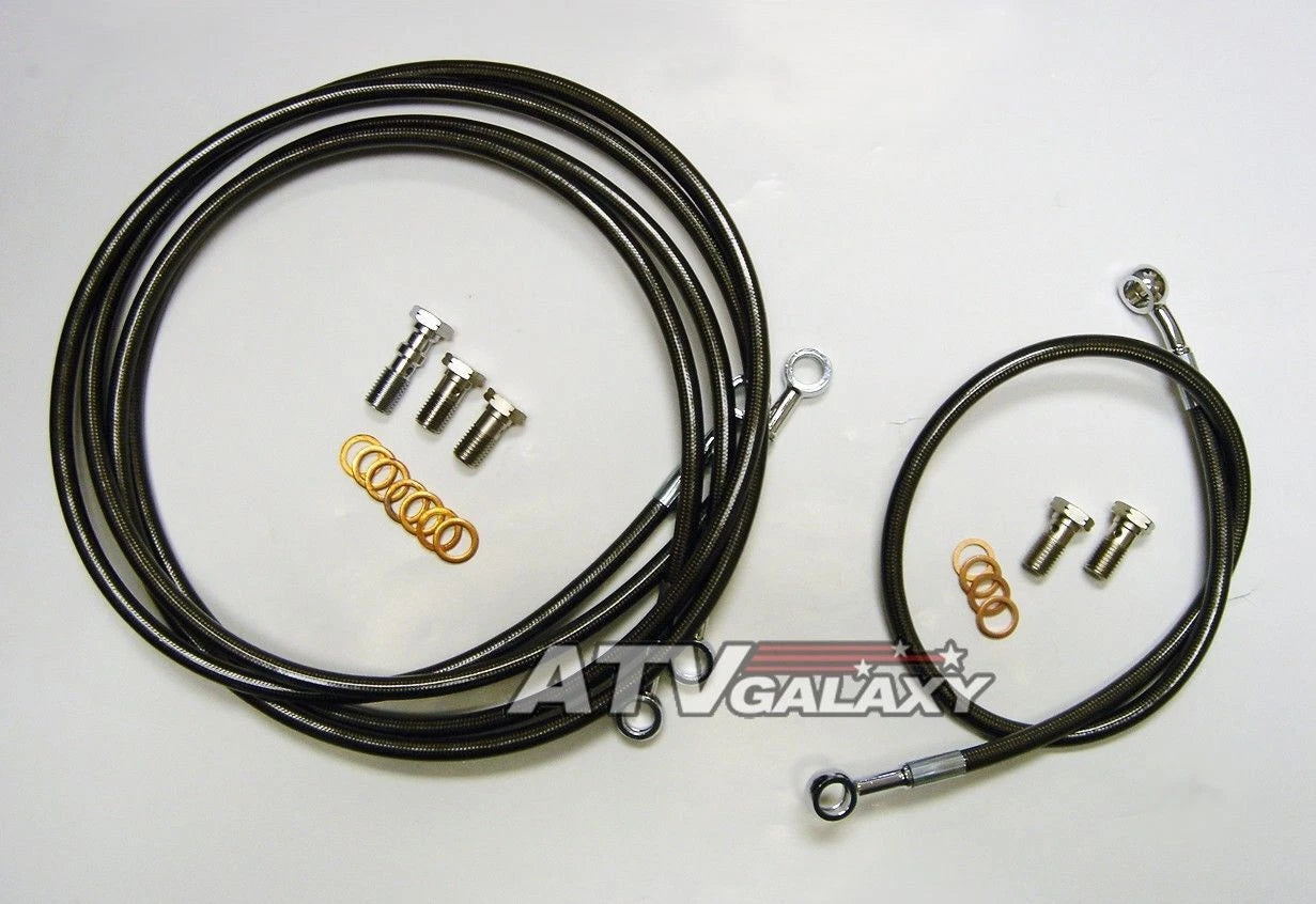 Steel Braided Brake Lines for Yamaha Banshee 350 (1987–2006)