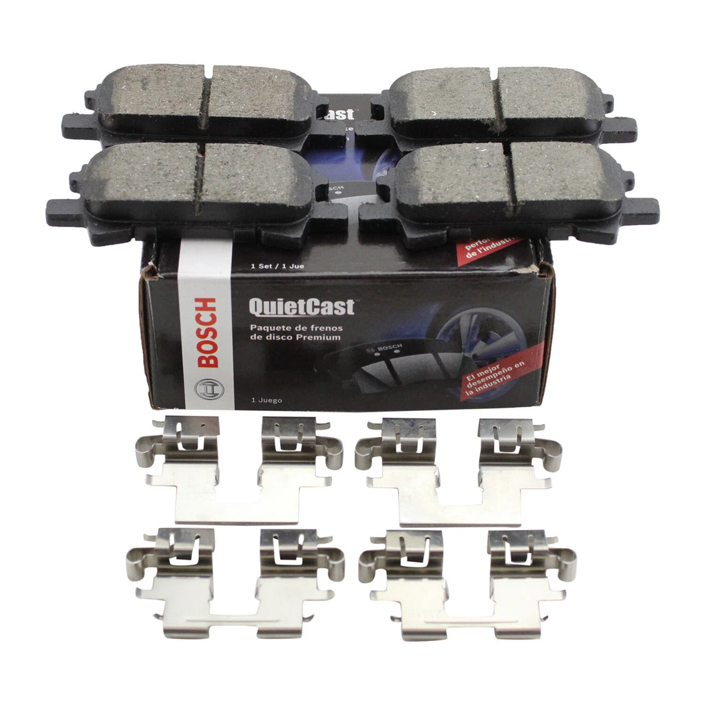 Set of 4 Bosch QuietCast Rear Ceramic Brake Pads for RX330 RX350 RX400h (2004–2013)