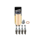 Wix Engine Oil Filter & Denso 4 Spark Plugs for Mercedes R170 SLK230 W203 C230 (1998–2007)