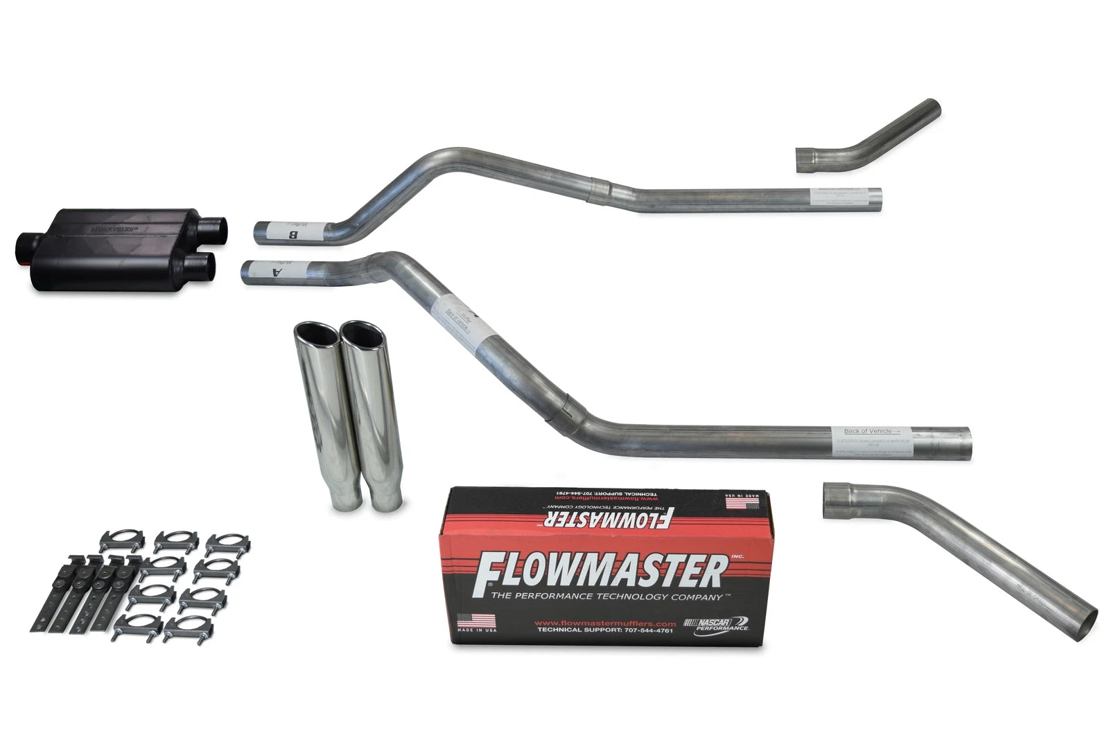 2.5" Dual Exhaust Kit for GMC Jimmy (2000–2004) - Flowmaster 40 Series