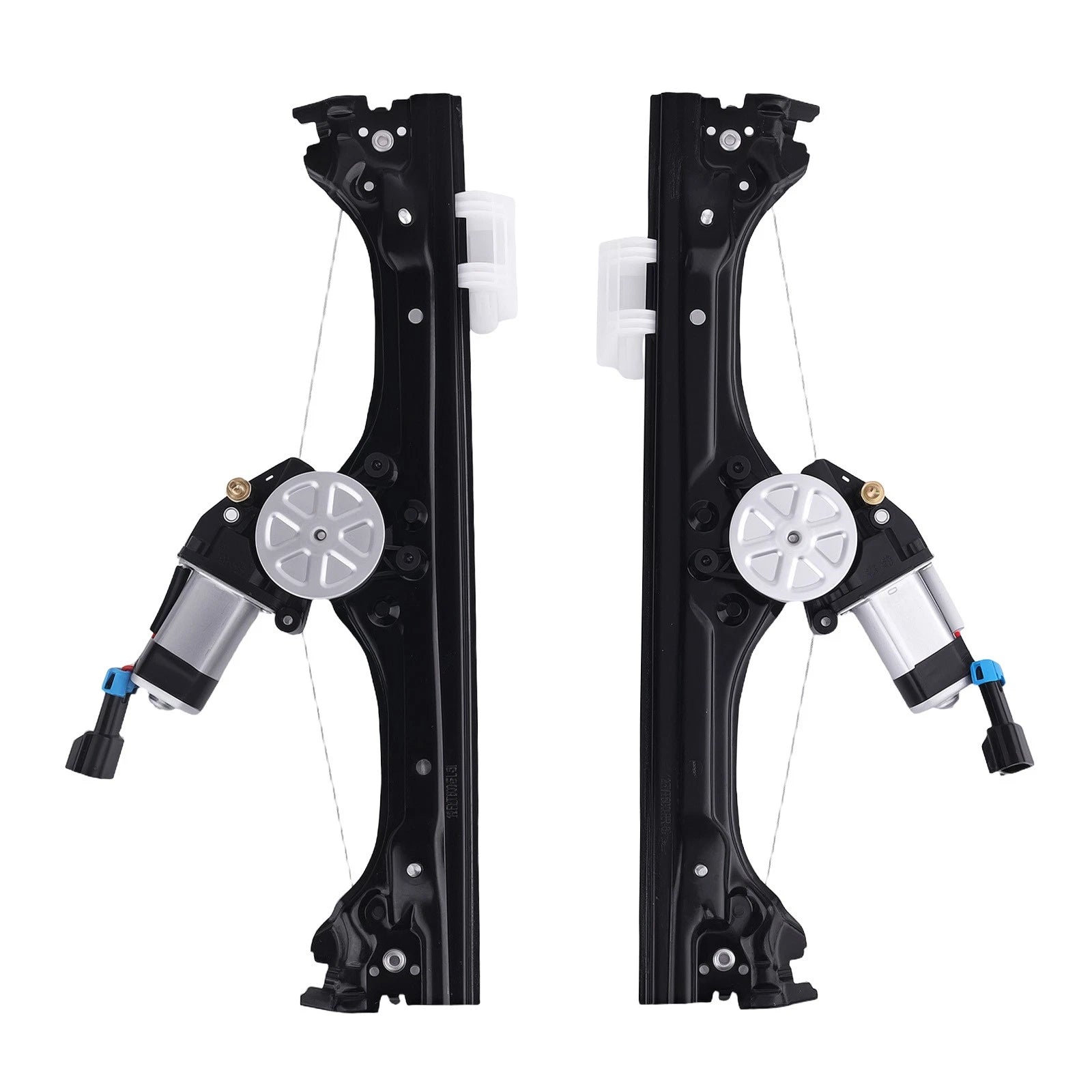Pair Front Left & Right Power Window Regulators w/ Motor for Fiat 500 (2012–2019)