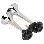 Dual Trumpet Air Horn Compressor Kit for Truck Boat (Train)