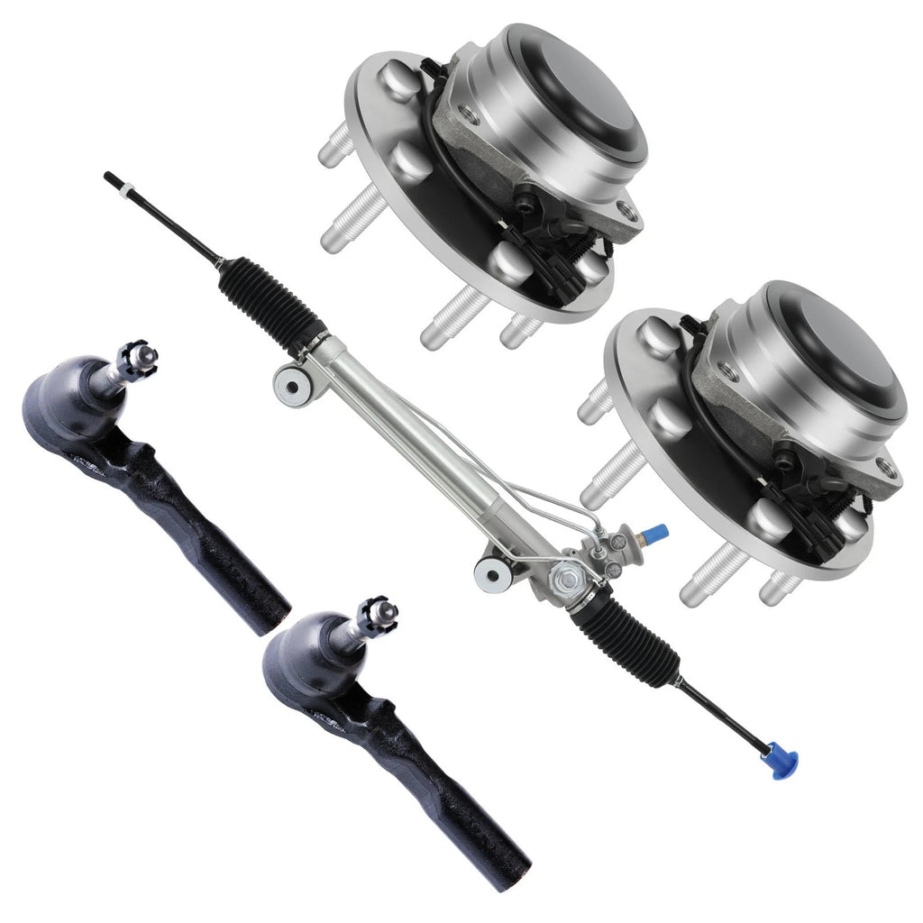 Steering Rack, Outer Tie Rod Ends, Wheel Hub Bearing for GMC Sierra 1500 (1999–2003)