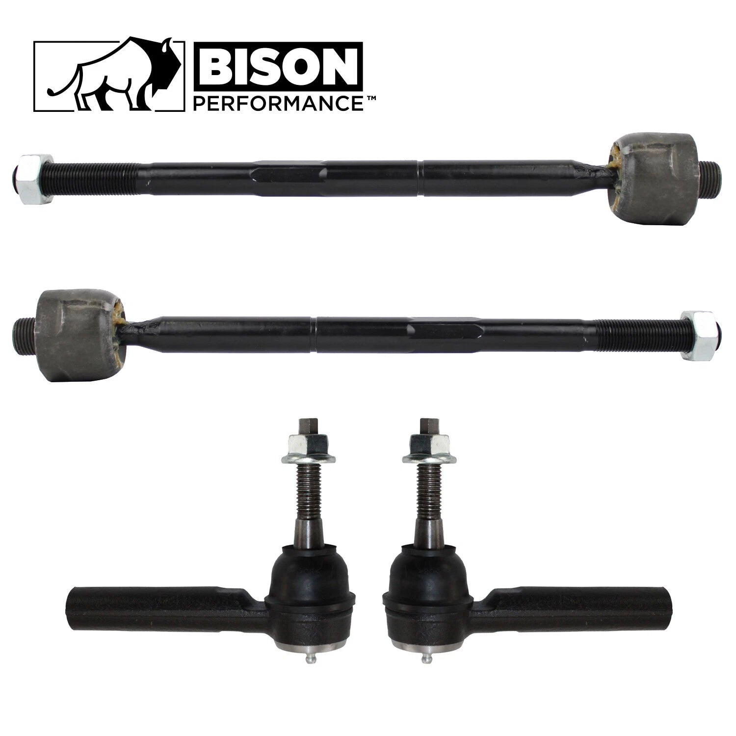 4pc Inner Outer Steering Tie Rod End Kit for Cadillac Chevy GMC