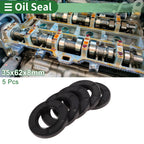 Oil Seal NBR Rubber 35x62x8mm for Various Models (5 Pcs)