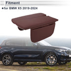 Center Console Cover with Storage Bag for BMW X5 (2019–2024) Dark Red