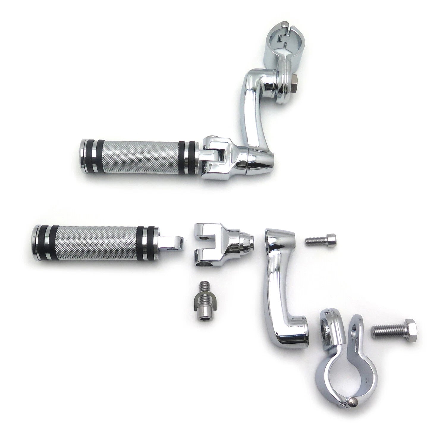 Diamond O Ring Footpeg Rest for Harley Road King, Sportster (1.25")