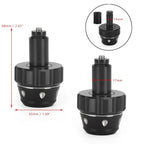 Bar End Weight Plugs for Universal Motorcycle 22mm 7/8" (CNC, Black)