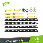 Set of 4 E Track Tie Down Rail Kit for Trailers & Vans (Adventure Ready)