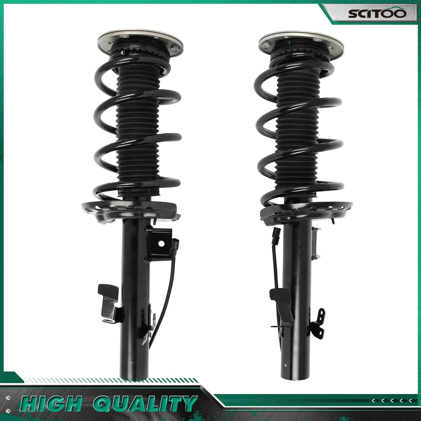 Front Pair Shock Absorber Strut Assemblies for Range Rover Evoque (2012–2019) w/ Magnetic