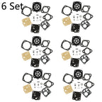 Set of 6 Carburetor Repair Kits for Tillotson RK-23HS RK-17HS Homelite X-12