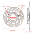 Front Brake Disc Rotor 205mm for Honda CG125 CG150 (2000–2023)