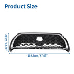 Front Upper Hood Bumper Grille for Toyota Corolla Cross (2022–2023) Black