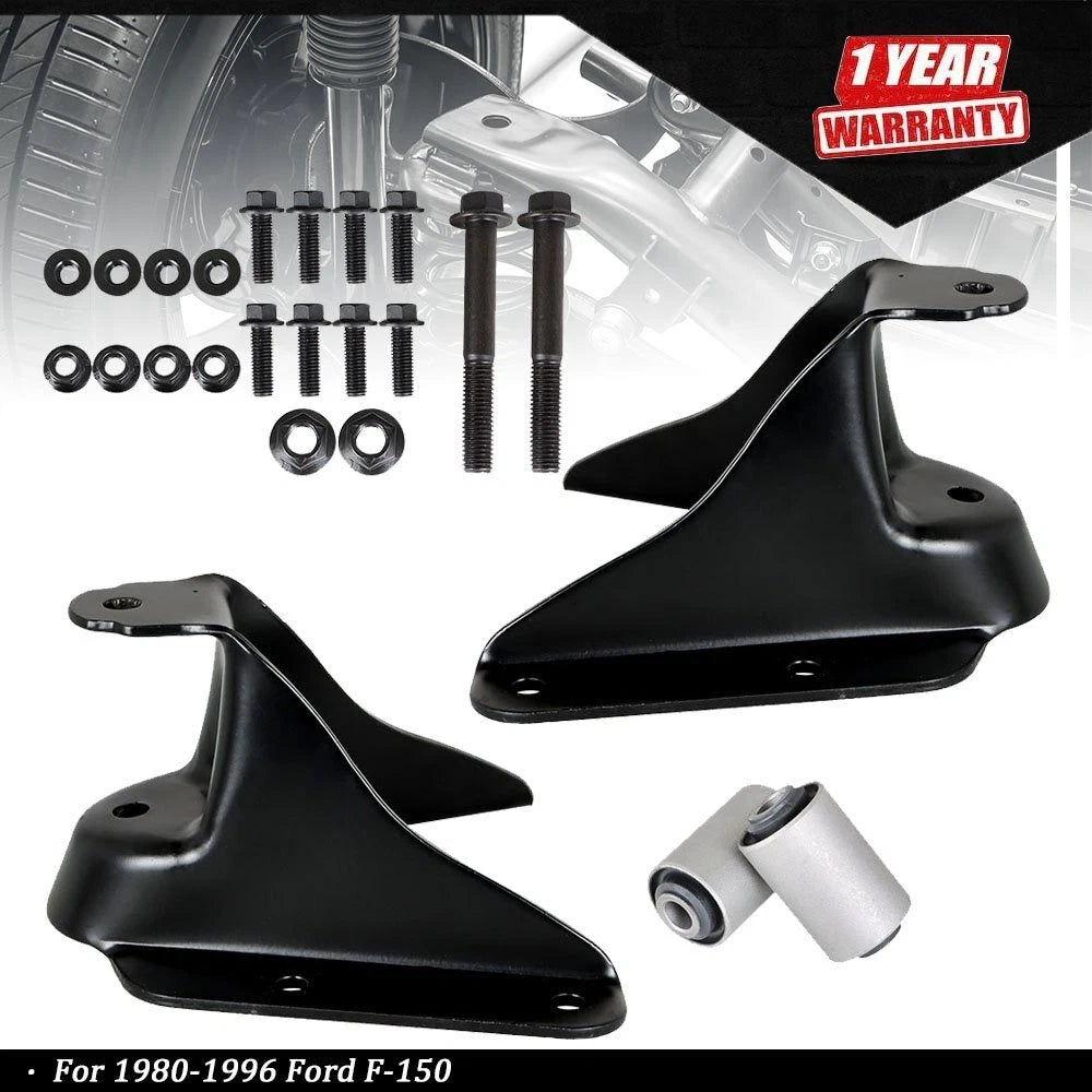 Set of 2 Front Leaf Spring Shackle Bracket for Ford F-150 (1980–1996)