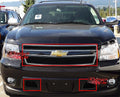 Black Mesh Grille Combo for Chevy Tahoe/Suburban/Avalanche (2007–2014)
