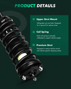 2 Front Struts Springs & 2 Rear Shocks for Ford Fusion V6 (2010–2012)