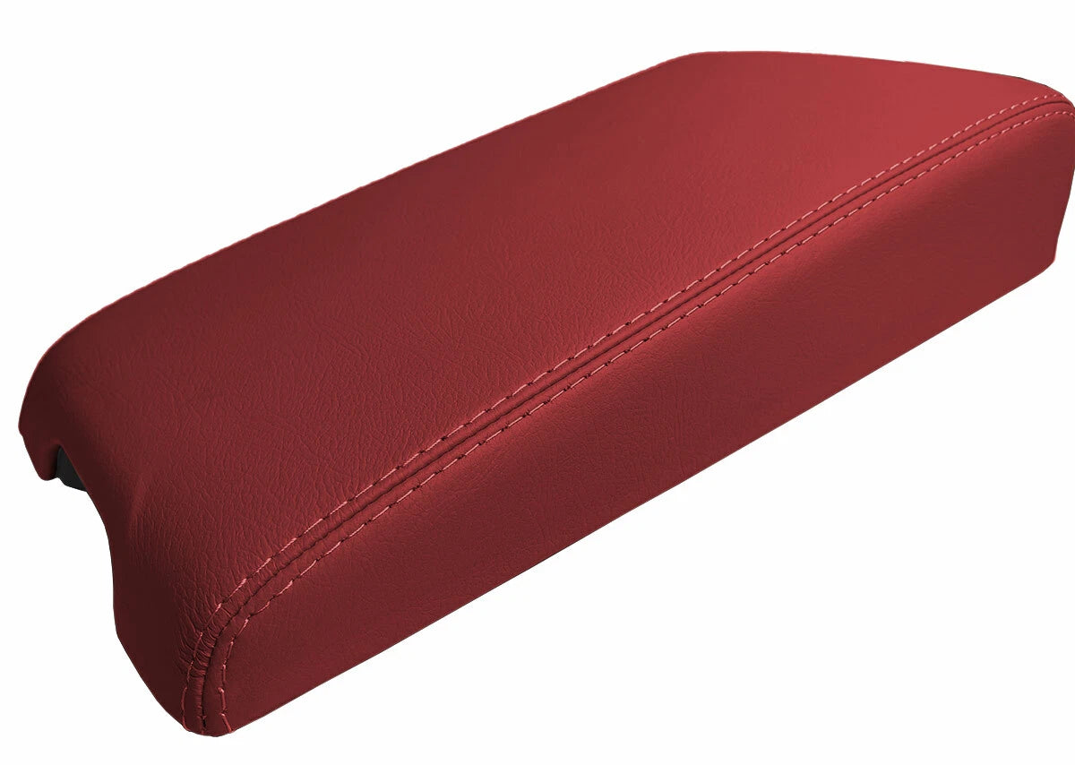 Leather Console Lid Armrest Cover for Infiniti G35 Coupe (2002–2007) Red
