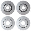 Hella Brake Rotors Kit 320mm Front 256mm Rear for Audi S4 (2000–2002)