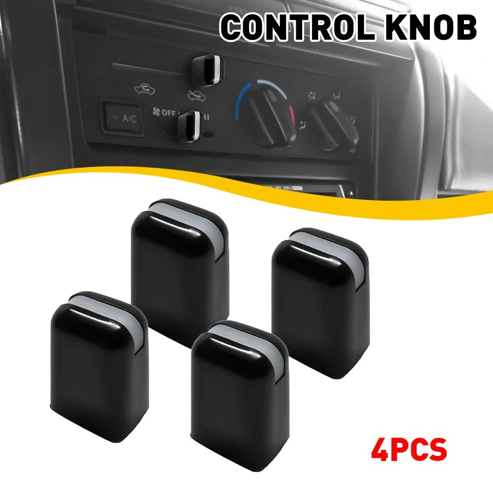 Set of 4 AC Heater Control Knobs for Toyota 4Runner, Tacoma (1984–2002)