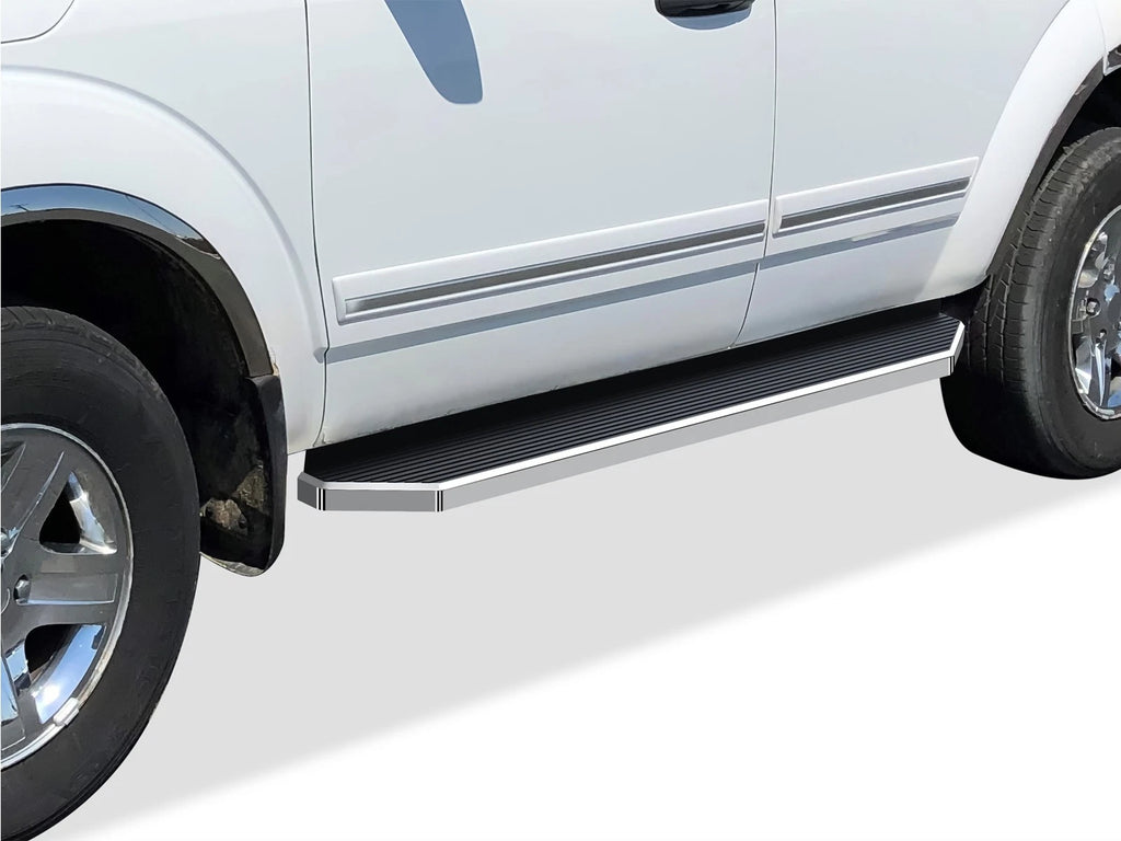 6" Polished iBoard Side Step Nerf Bars for Dodge Durango Aspen (2004–2010)