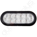 Clear Lens Red 6" Oval LED Stop Tail Side Marker Lights for Trailer Truck