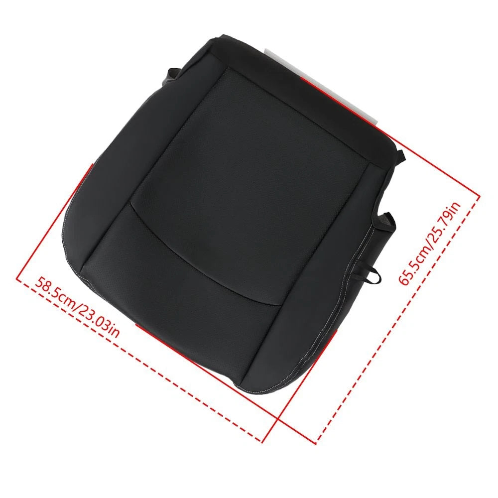 Seat Cover for Dodge Ram 1500 Laramie (2013–2018) Black Leather