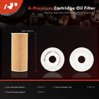 Set of 4 Engine Oil Filters for Kia Stinger (2018–2023) Genesis G80 (2018–2020)