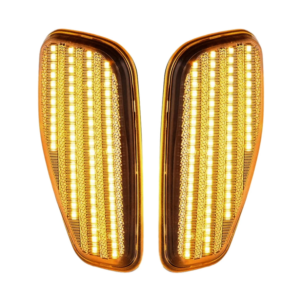 2X Clear Lens LED Amber Side Marker Lights for Jeep Renegade (2015–2022)