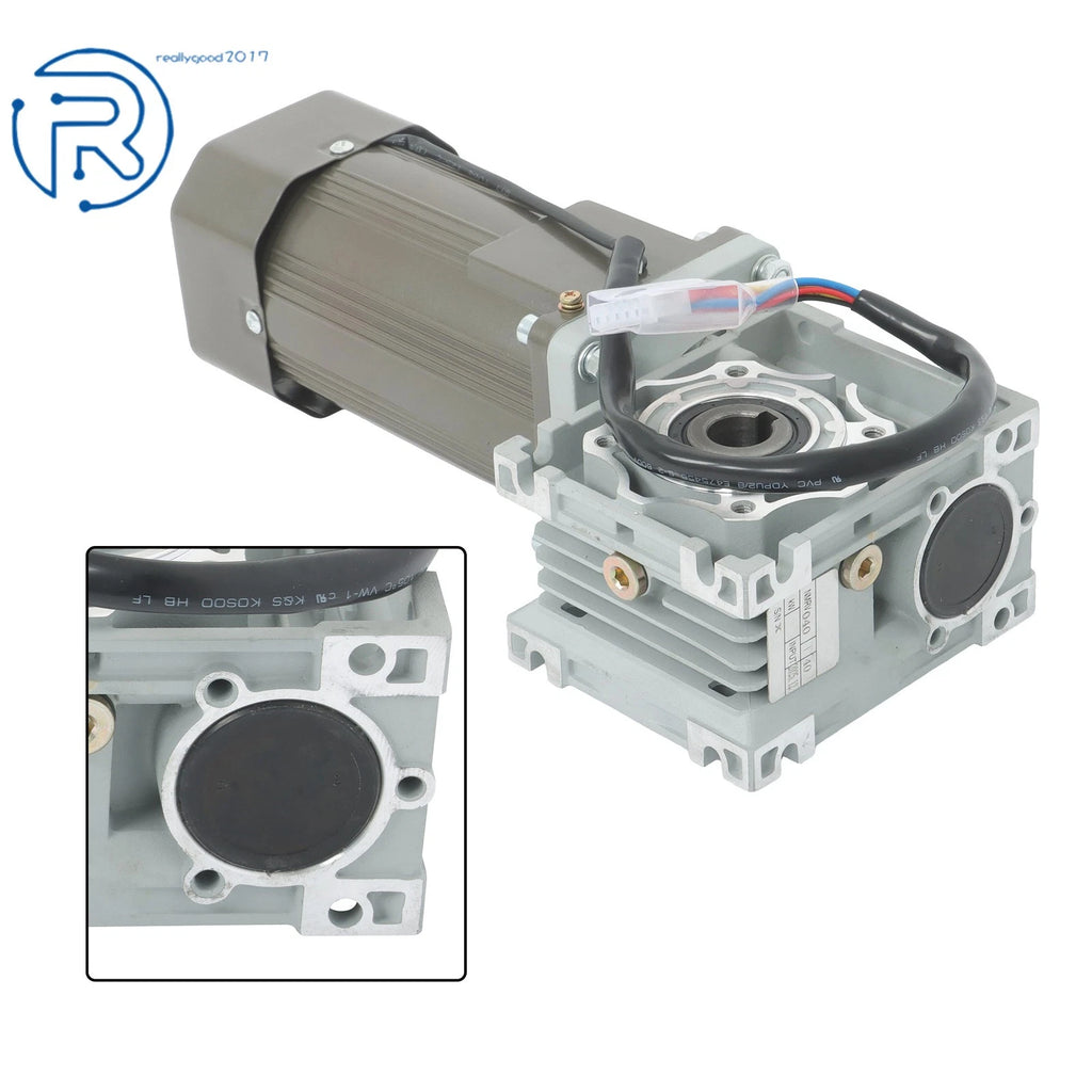 Worm Gear Reducer Gearbox for AC Motor (110V, 180W)