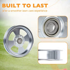 3X Flat Idler Pulley for Ferris 48" 52" 61" 72" Deck Mower
