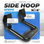 2Pcs Aluminum Side Steps Nerf Bar for Chevy GMC Pickup Truck SUV (Universal)