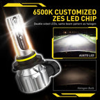 2X 9005 LED Headlight Kit for High/Low Beam (6500K)