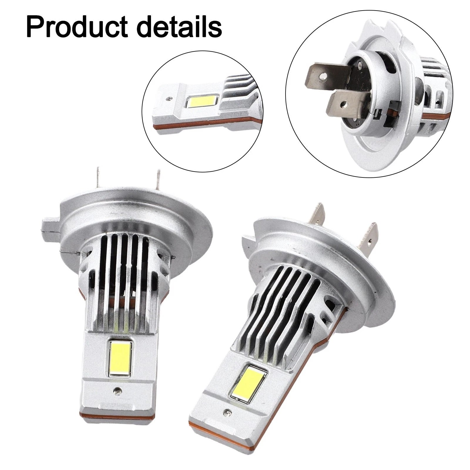 24V Dual Beam LED Headlights for Adverse Weather Conditions