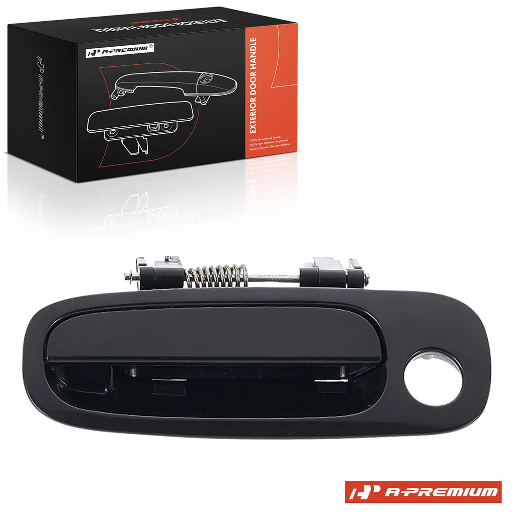 Front Left Black Exterior Door Handle for Toyota RAV4 (1996–2000)