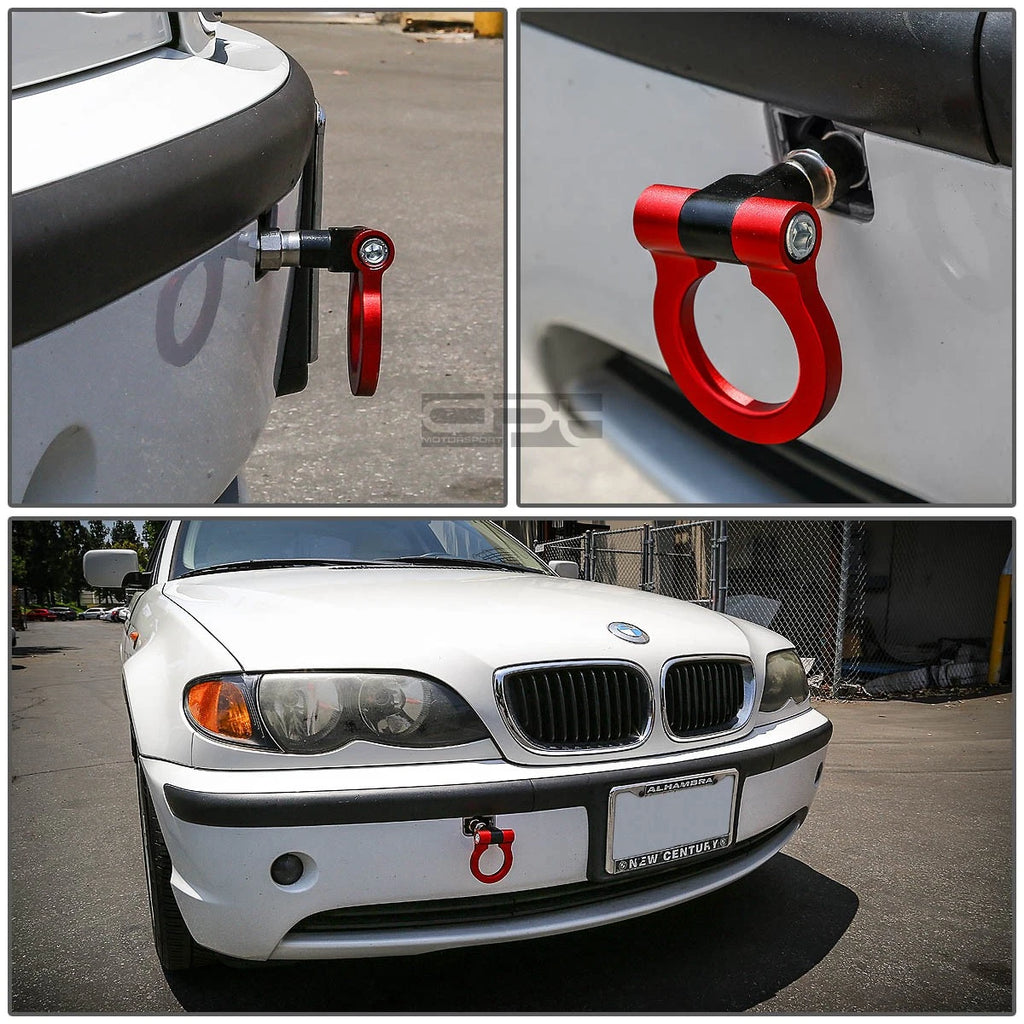 1.88" Aluminum Red Racing Towing Hook Kit for European Cars (EDM)
