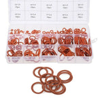 225pcs Red Silicone O-Ring Assortment for Sealing Metric Gasket Seal